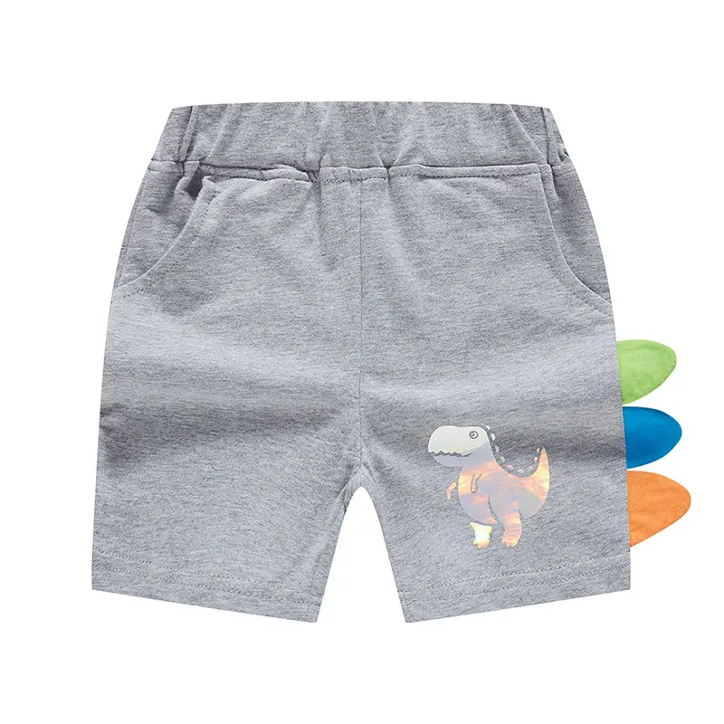 Dinosaur Print Shorts for Kids Black Gray Pakistan