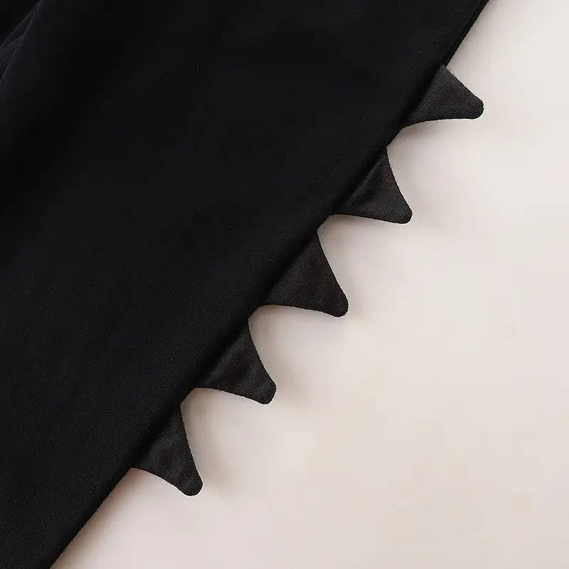 Black Dinosaur Themed Cotton Joggers for Kids