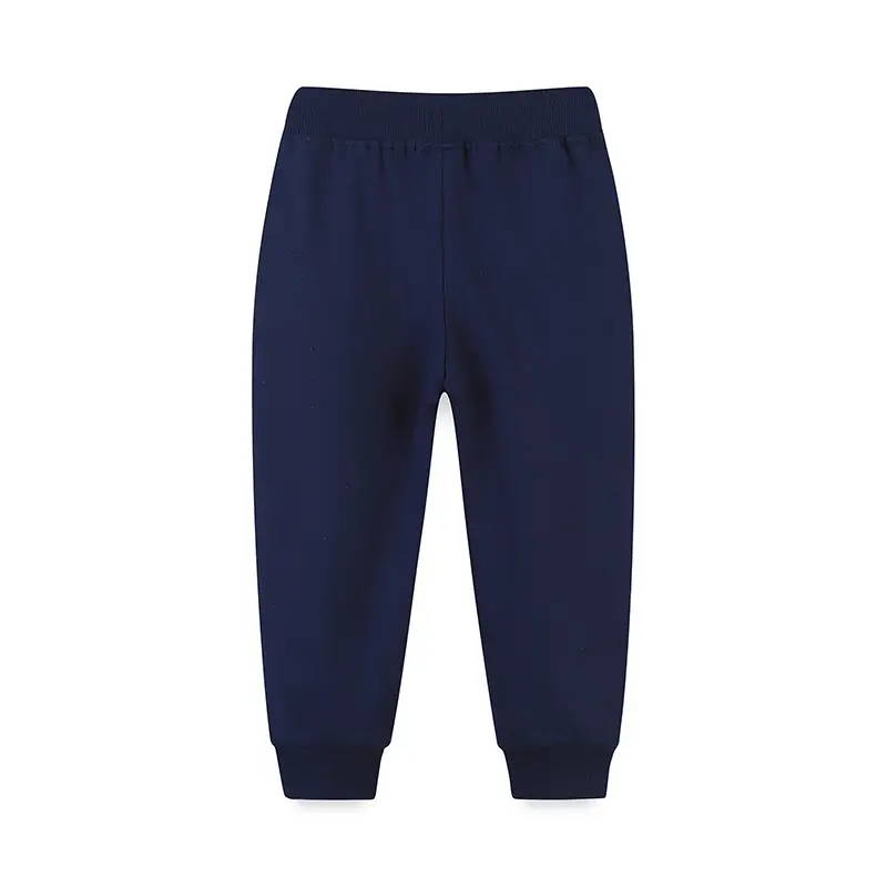 Kids Christmas Santa Pants Navy Blue Cotton Blend