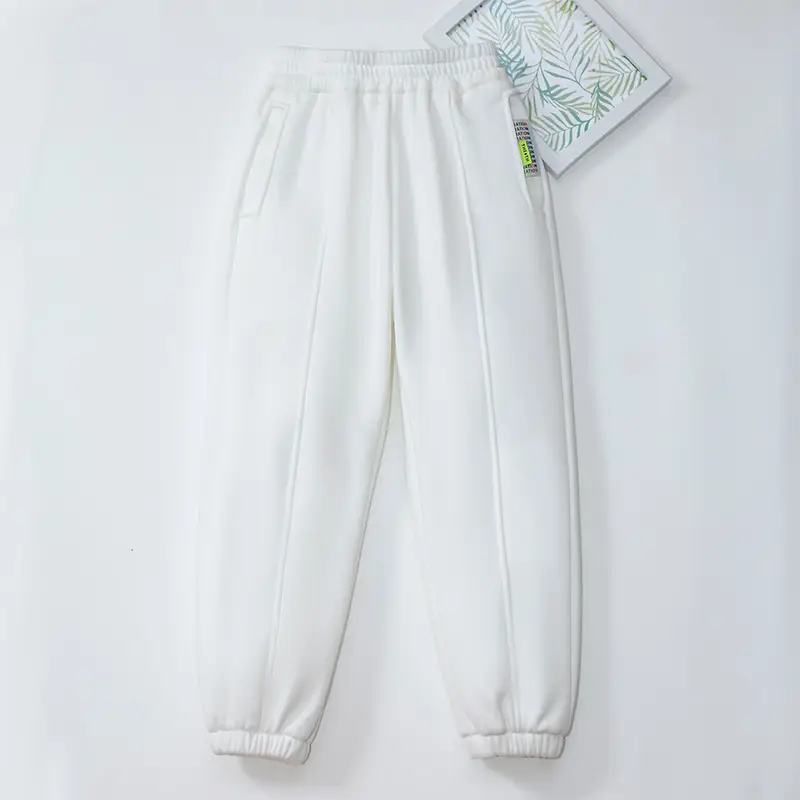 Blue Velvet Kids Trousers with Checkered Design