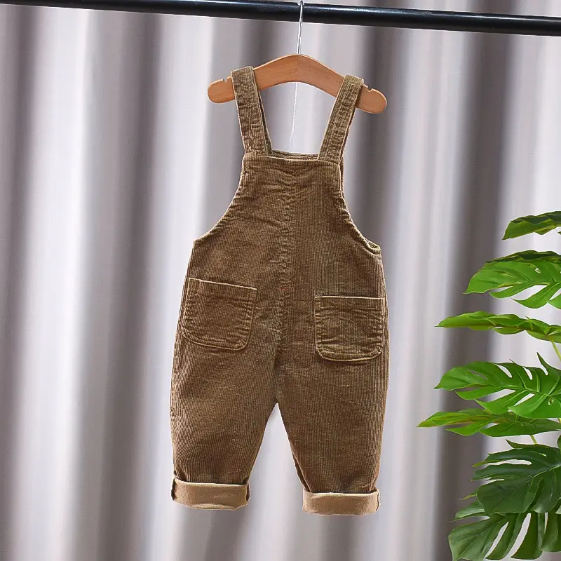 Kids Brown Denim Suspenders 0-4Yr Spring Autumn