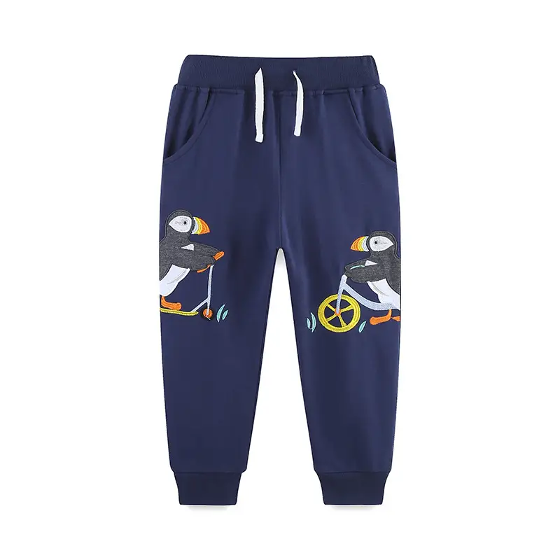 Navy Blue Puffin Scooter Pants for Boys 2-5Y