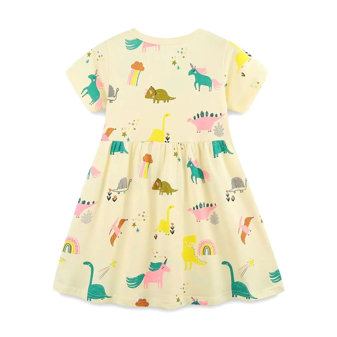 Kids Dinosaur Print Dress Summer Wear Pakistan