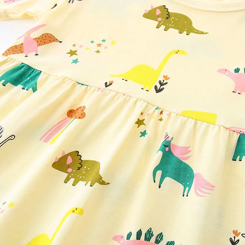 Kids Dinosaur Print Dress Summer Wear Pakistan
