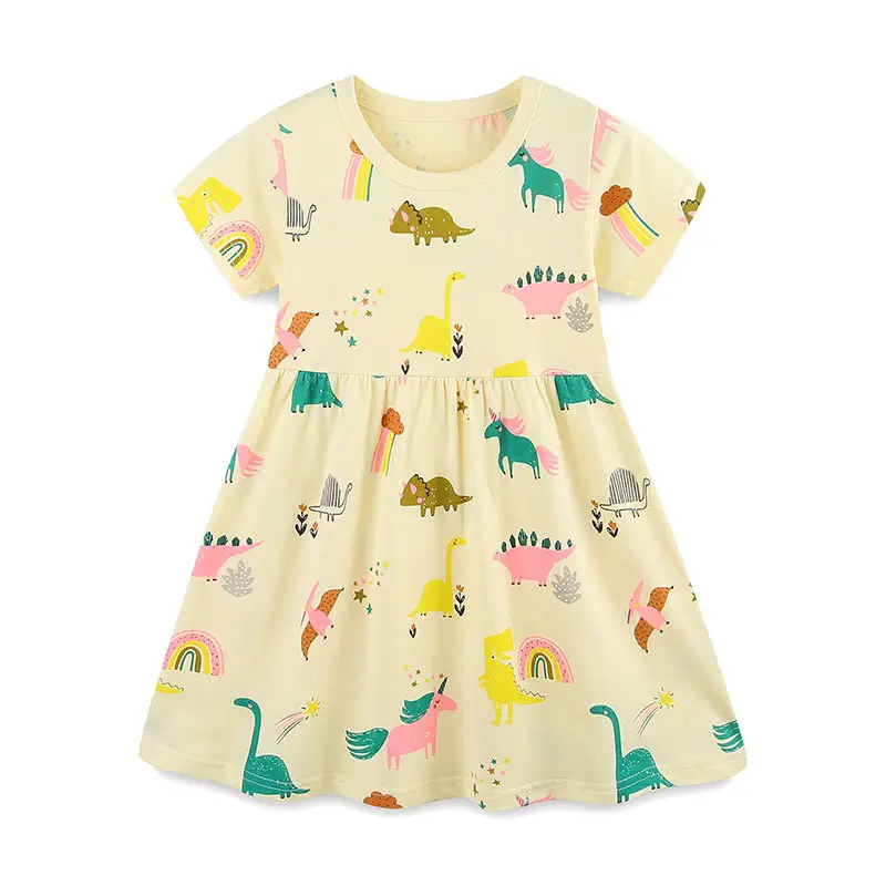 Kids Dinosaur Print Dress Summer Wear Pakistan