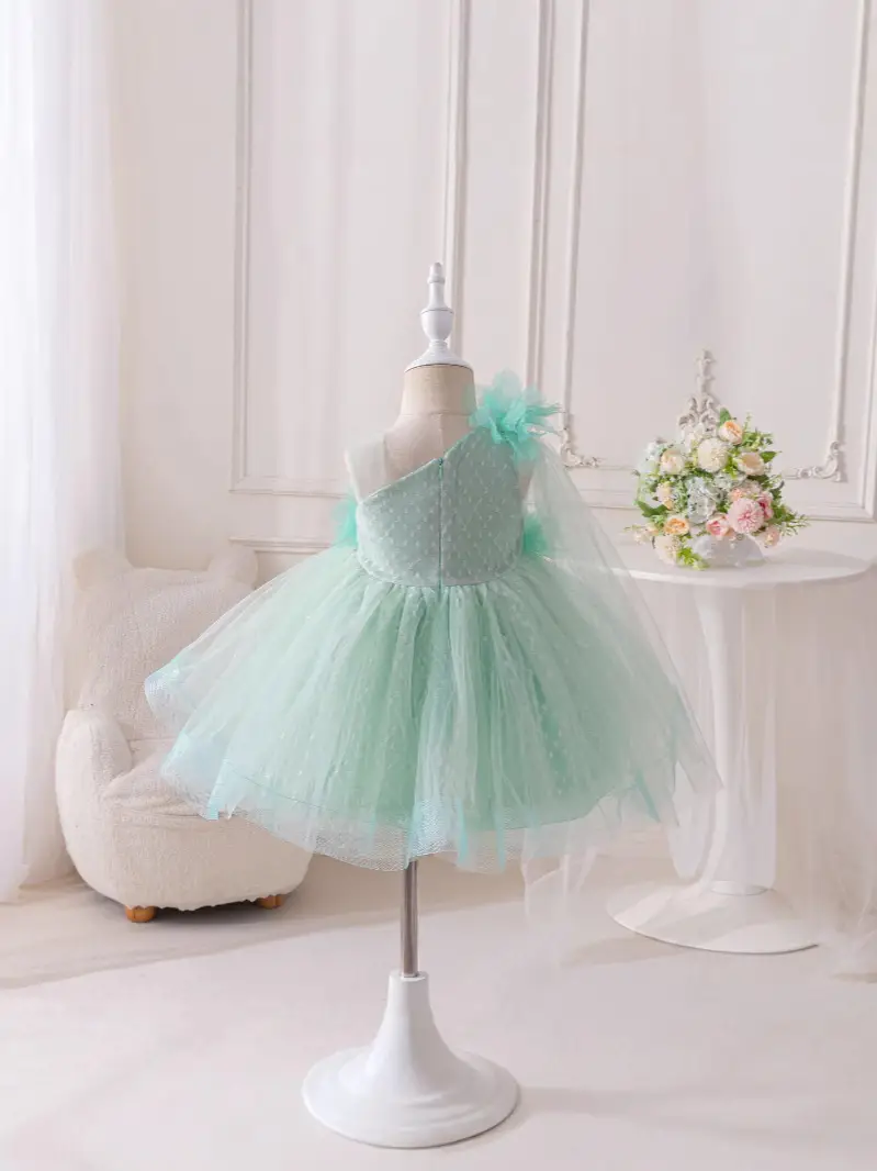 Light Green Tulle Princess Dress for Girls