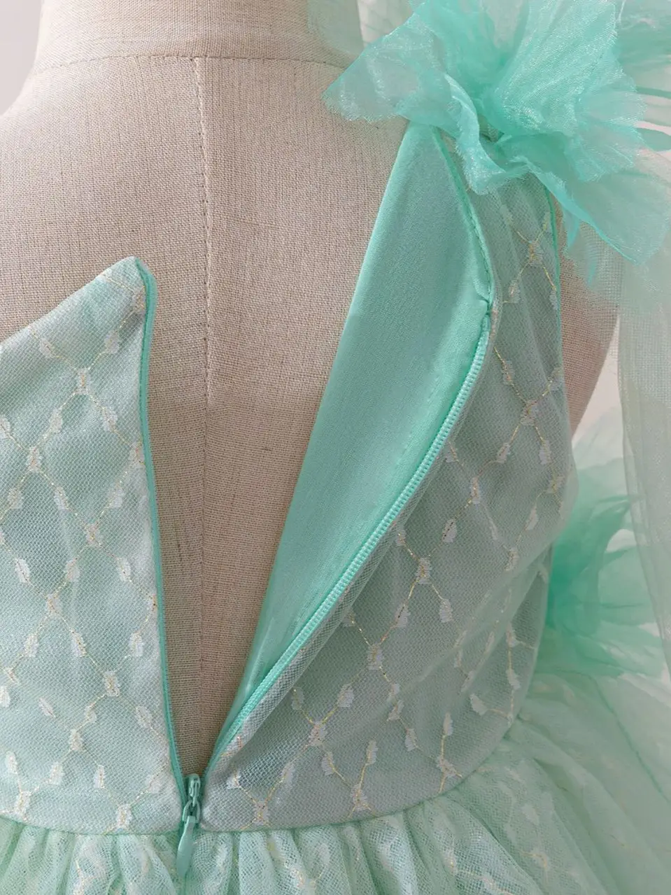 Light Green Tulle Princess Dress for Girls