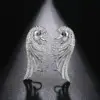 Phoenix Wing Earrings with Zircon Stones for Women