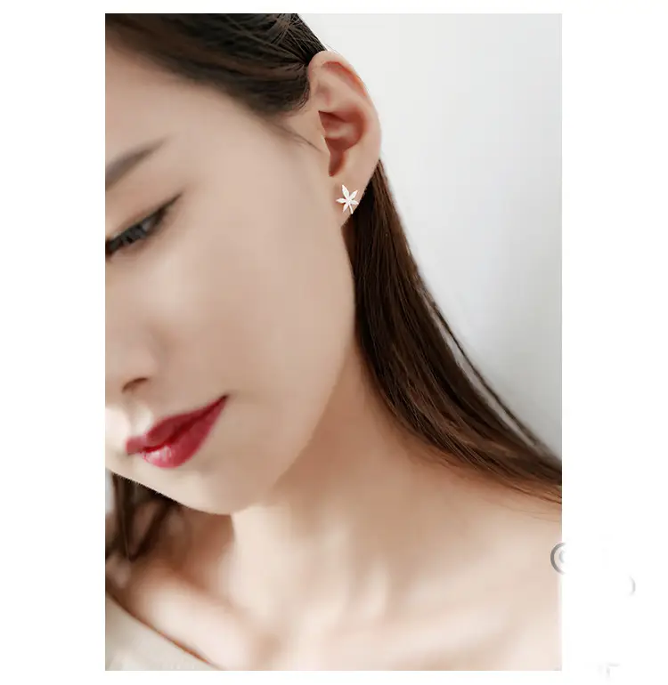 Maple Leaf Earrings S925 Silver Lightweight Pakistan