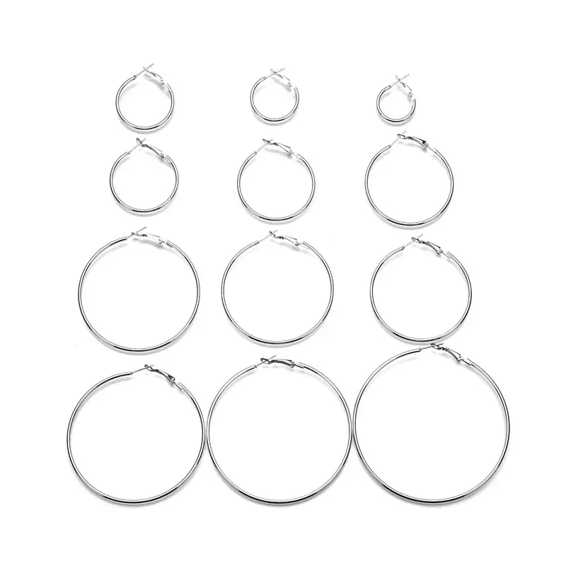 Large Earrings Gold Silver Pakistani Women