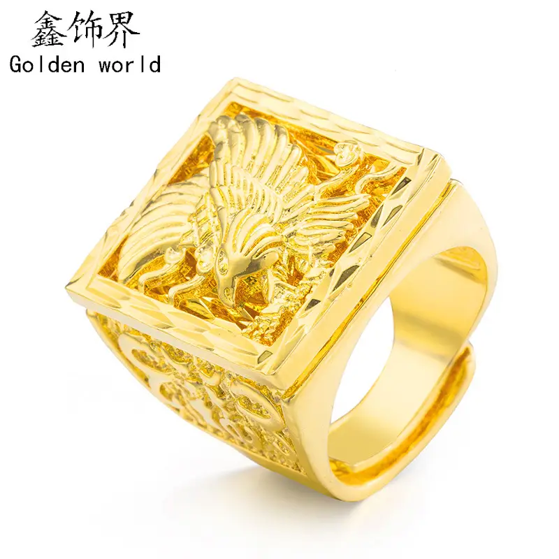Gold Plated Double Layer Wedding Ring for Women