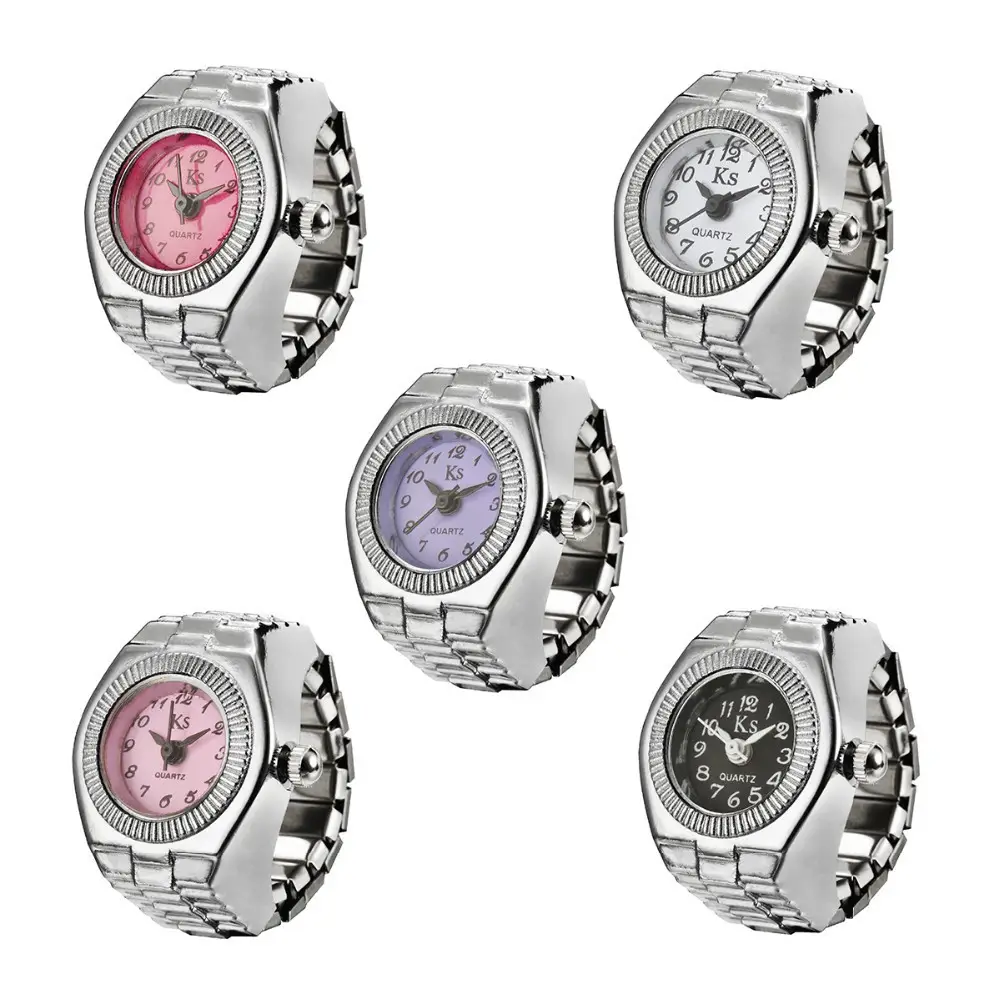 Retro Couple Quartz Watch Ring White Women Daily Use