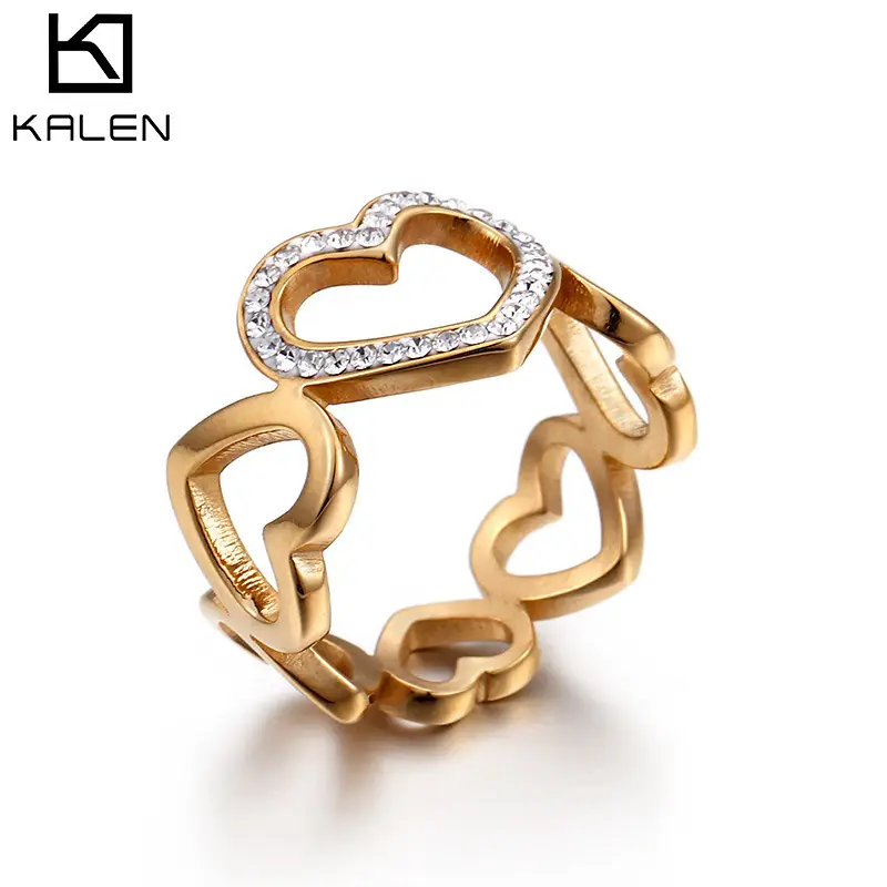Women's Diamond Ring Golden Daily Wear Jewelry