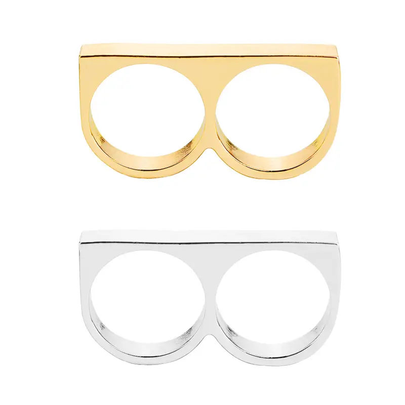 Men Double Ring Alloy Trendy Fashion Jewelry