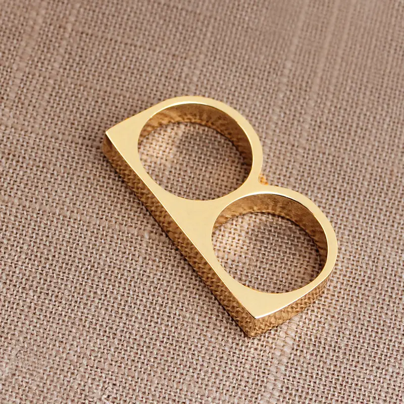 Men Double Ring Alloy Trendy Fashion Jewelry