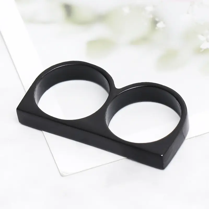 Men Double Ring Alloy Trendy Fashion Jewelry