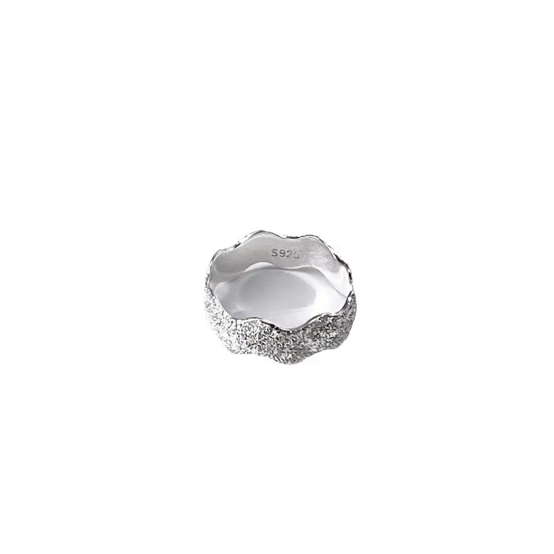Sterling Silver Wave Tail Ring Women Daily Wear