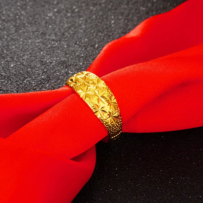 Gold Plated Star Couple Rings for Daily Wear
