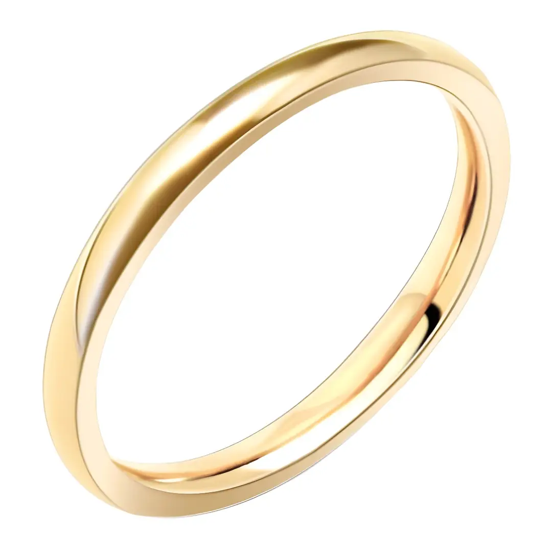 Korean Style Rose Gold Titanium Steel Tail Ring