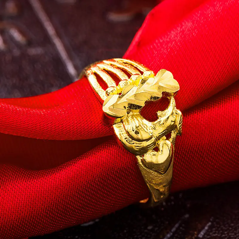 Women Gold Rings Set of 6 Fashion Imitation Jewelry