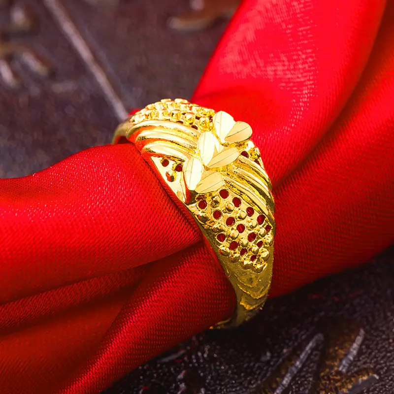 Women Gold Rings Set of 6 Fashion Imitation Jewelry