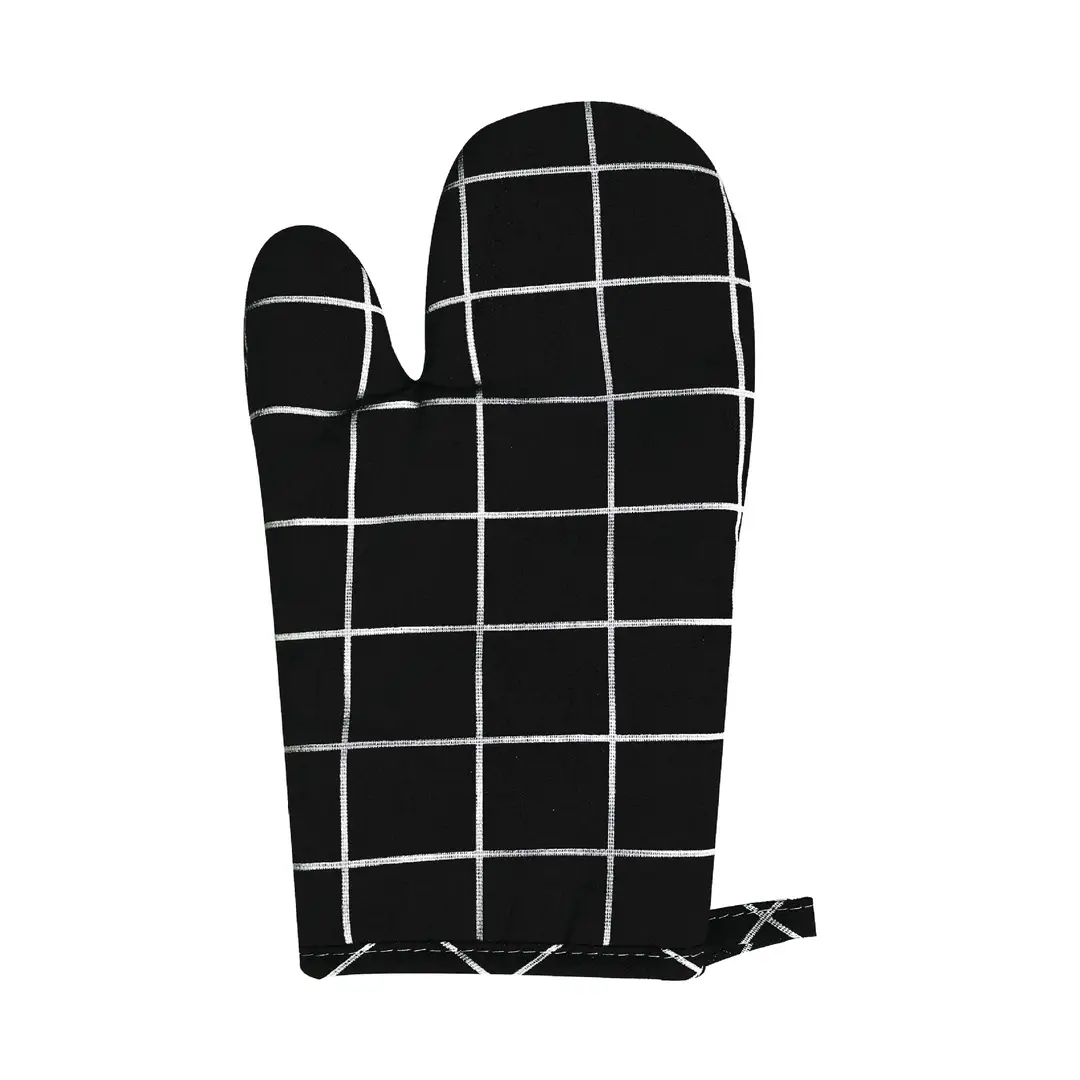 Nordic Oven Mitts Yellow Gray Black Heat Resistant Cotton