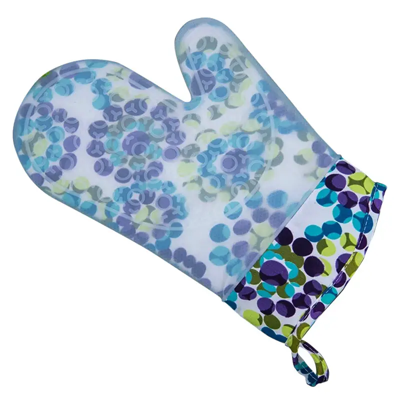 Oven Gloves Floral Design Heat Resistant Silicone
