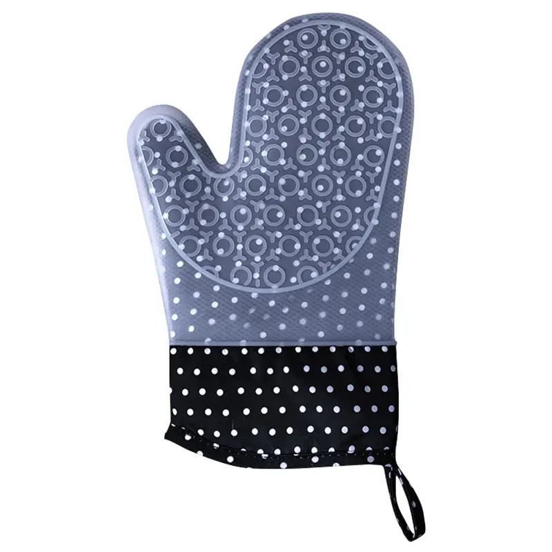 Oven Gloves Floral Design Heat Resistant Silicone