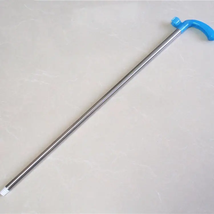 Stainless Steel Dustpan Poles Pink Blue 19mm