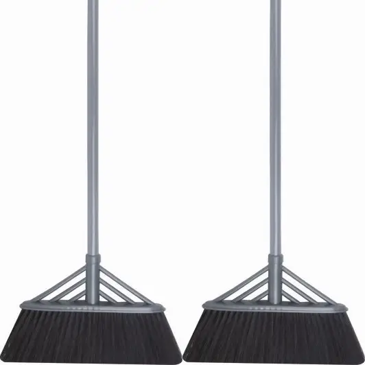 Premium Iron Broom for Home & Garden Cleaning