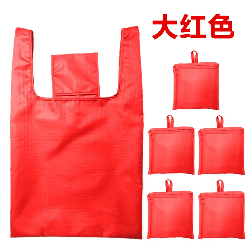 Black Waterproof Oxford Shopping Bag Set of 6