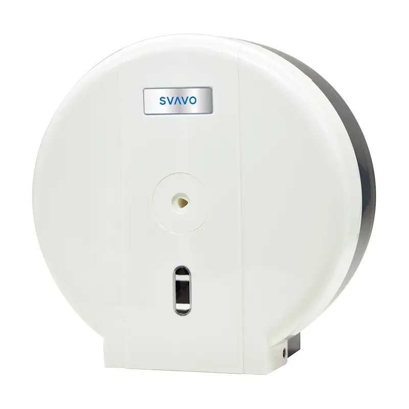 Wall-Mounted Paper Dispenser White Waterproof Modern Design