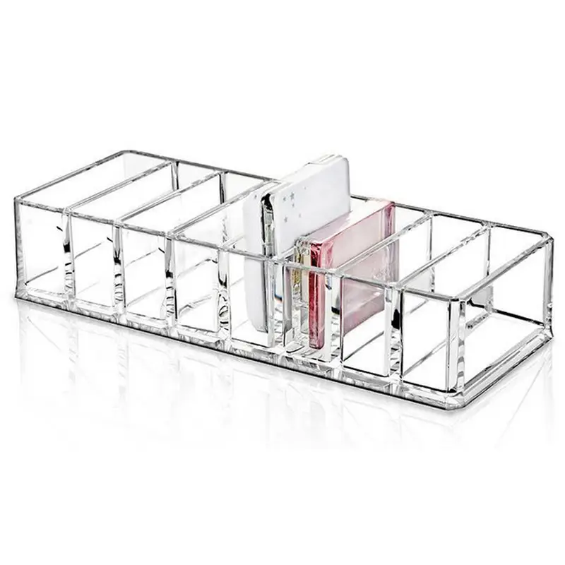 Acrylic Makeup Storage Box Transparent 6-Compartment