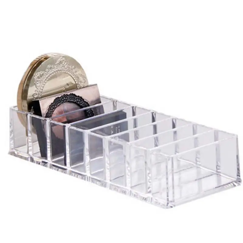 Acrylic Makeup Storage Box Transparent 6-Compartment