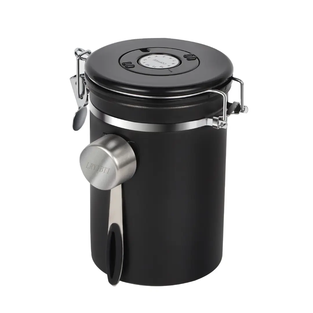 Stainless Steel Coffee Cans with Secure Lid