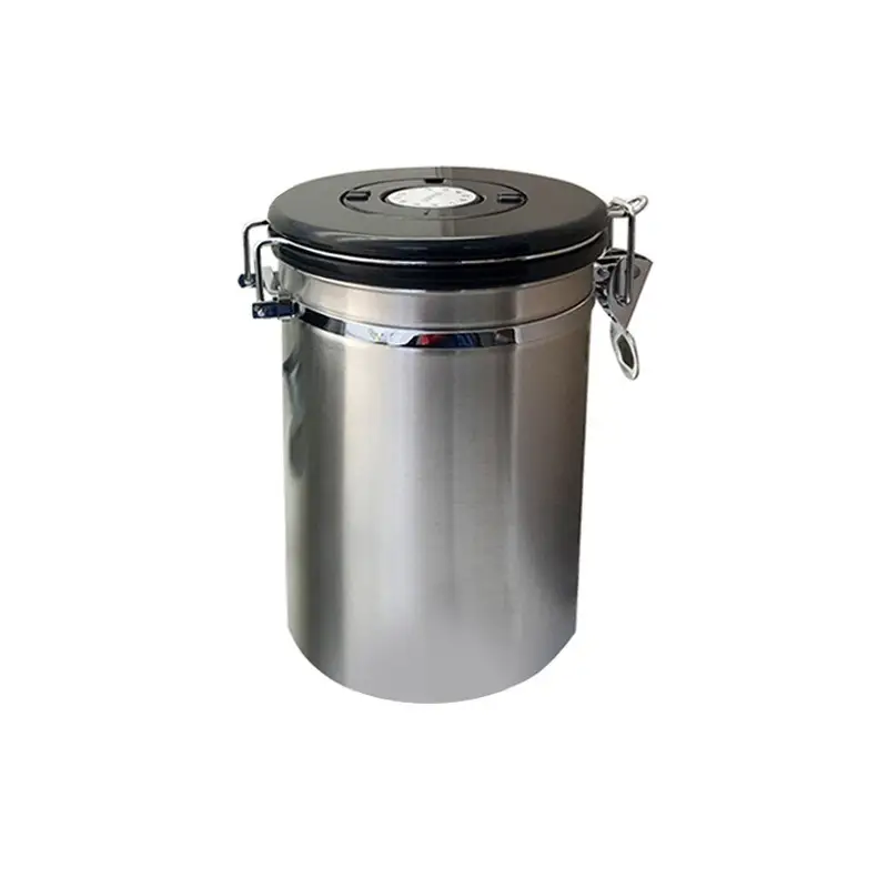 Stainless Steel Coffee Cans with Secure Lid
