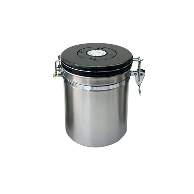 Stainless Steel Coffee Cans with Secure Lid