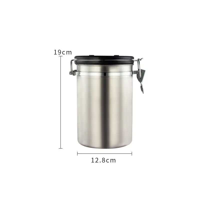 Stainless Steel Coffee Cans with Secure Lid