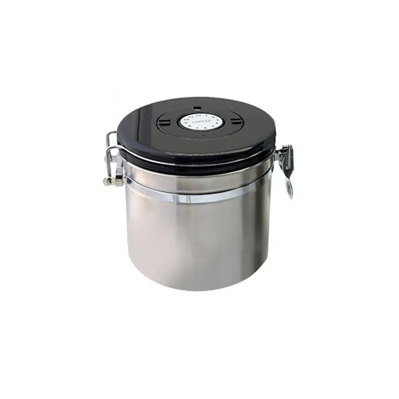 Stainless Steel Coffee Cans with Secure Lid