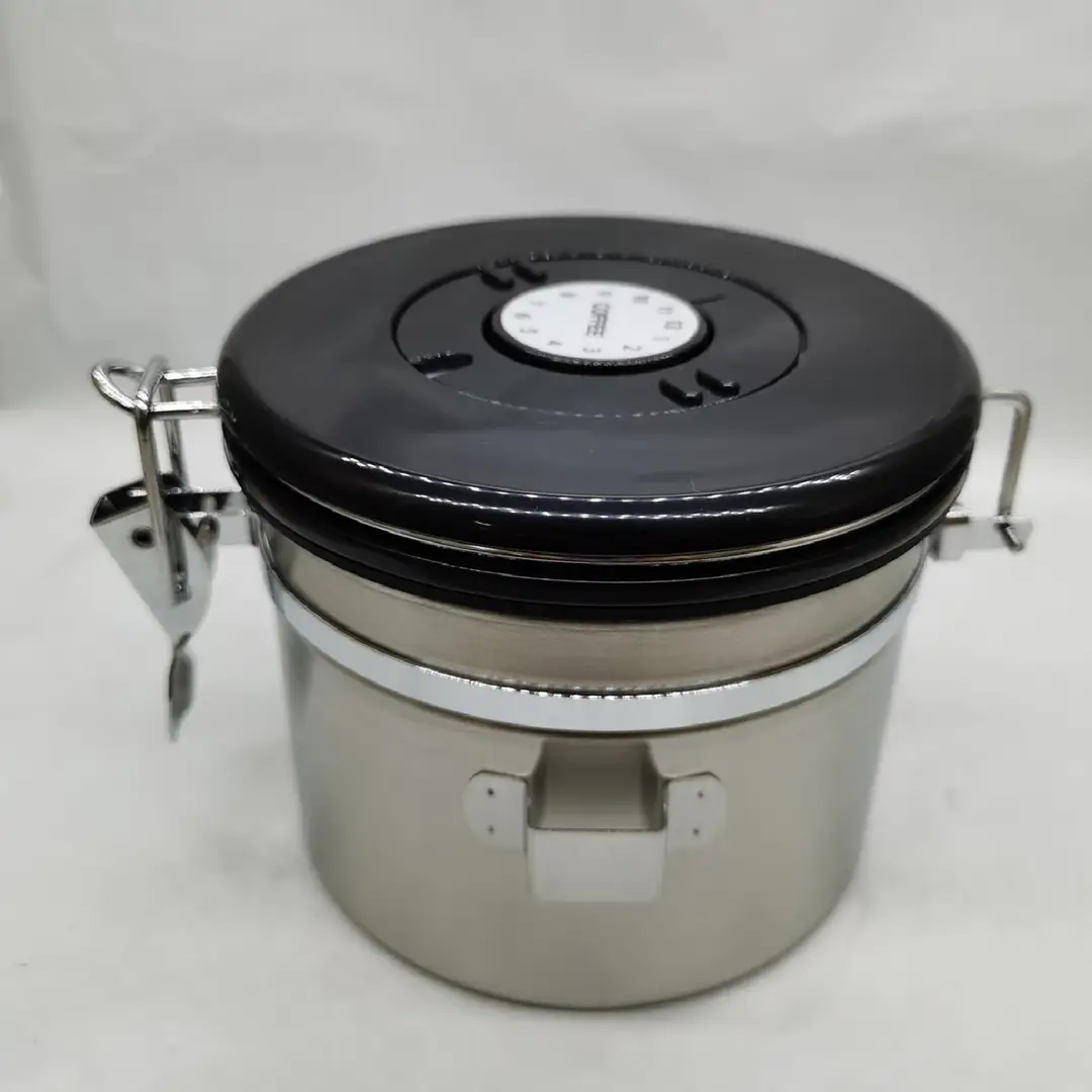 Stainless Steel Coffee Cans with Secure Lid