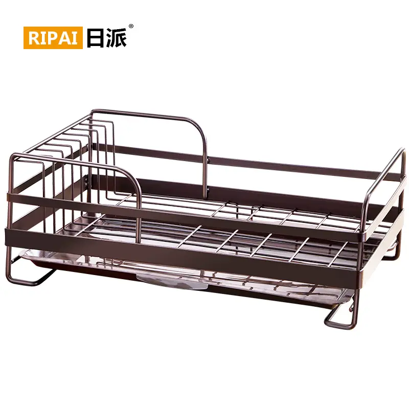Iron Bowl Rack Modern Kitchen Storage Drain Plate Holder