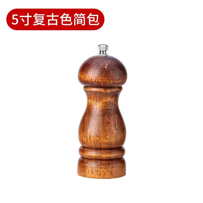 Solid Oak Pepper Grinder Rose Finish Manual