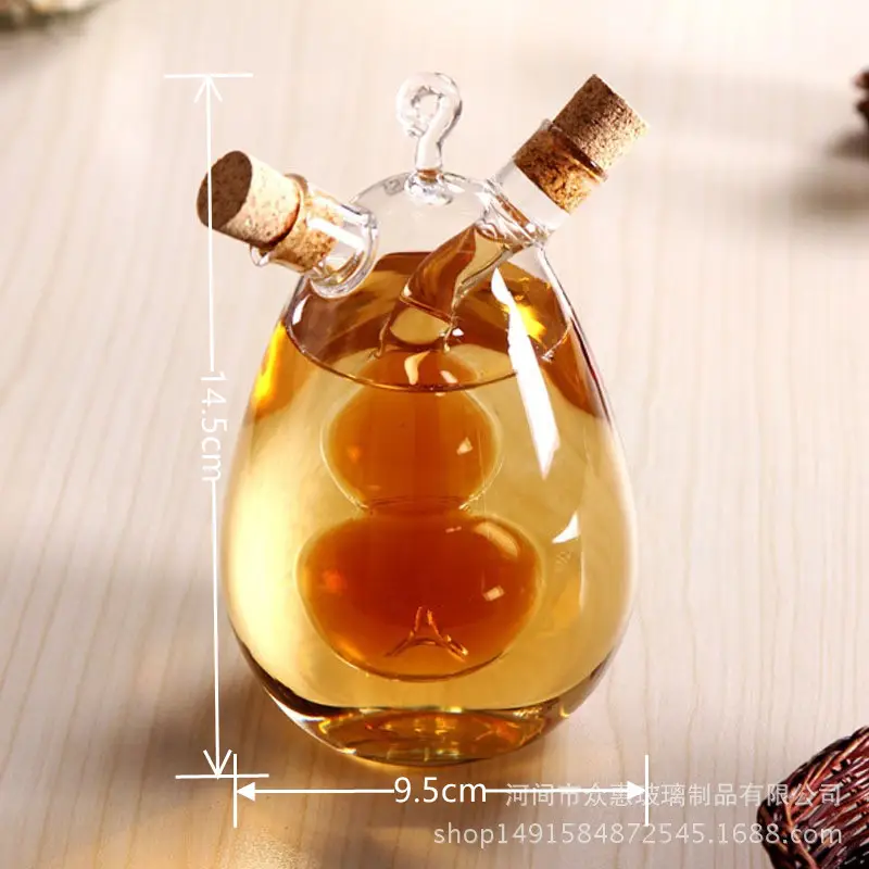 Borosilicate Oil Pouring Glass Pot with Sealed Lid