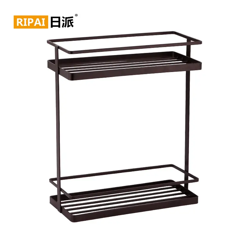 Double Layer Iron Spice Rack for Kitchen Storage