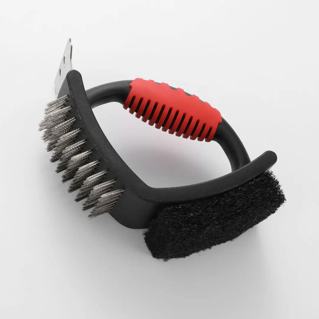 Heart-Shaped BBQ Brush Copper Wire Steel Bristles