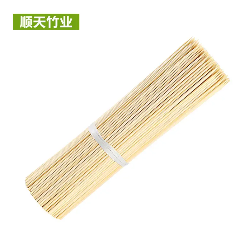 Disposable Bamboo BBQ Skewers 5mm Pointed Tip
