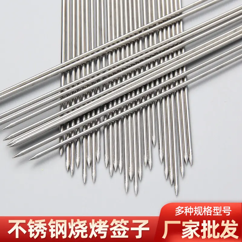 304 Stainless Steel Skewers for BBQ Mutton Chicken