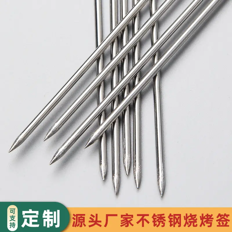 304 Stainless Steel Skewers for BBQ Mutton Chicken