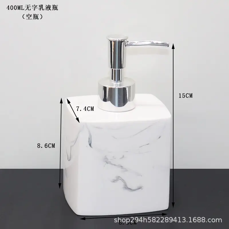 Modern Marble Soap Dispensers Black White Gold