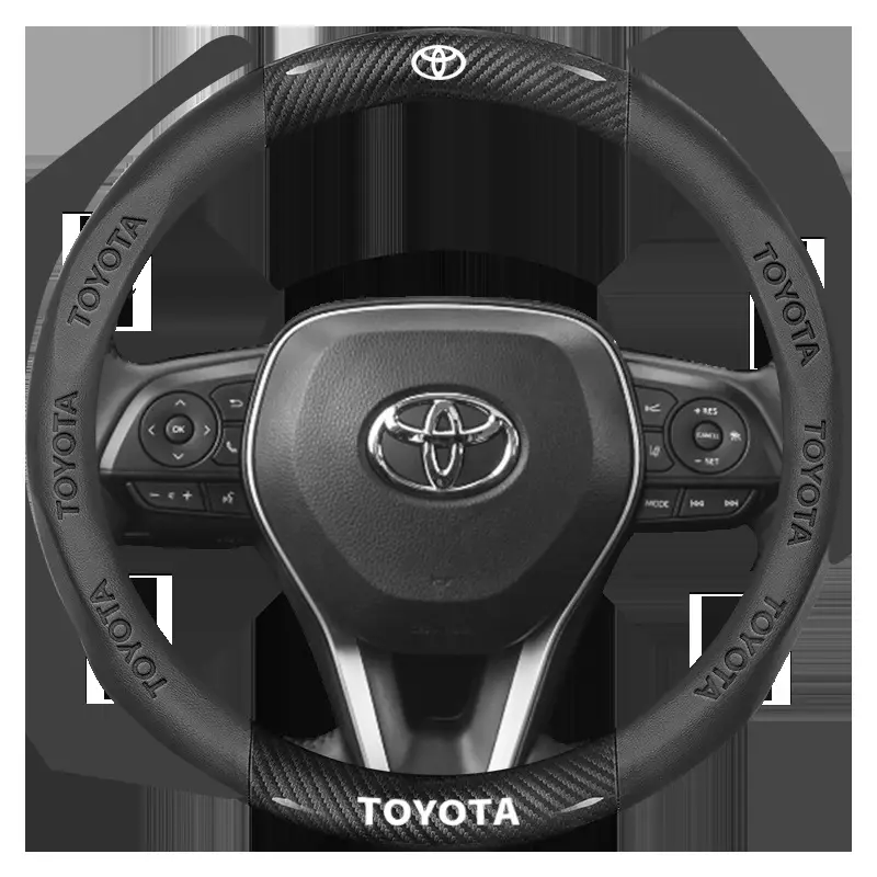 Toyota Steering Wheel Cover Ultra Thin 2mm Nappa Leather Black